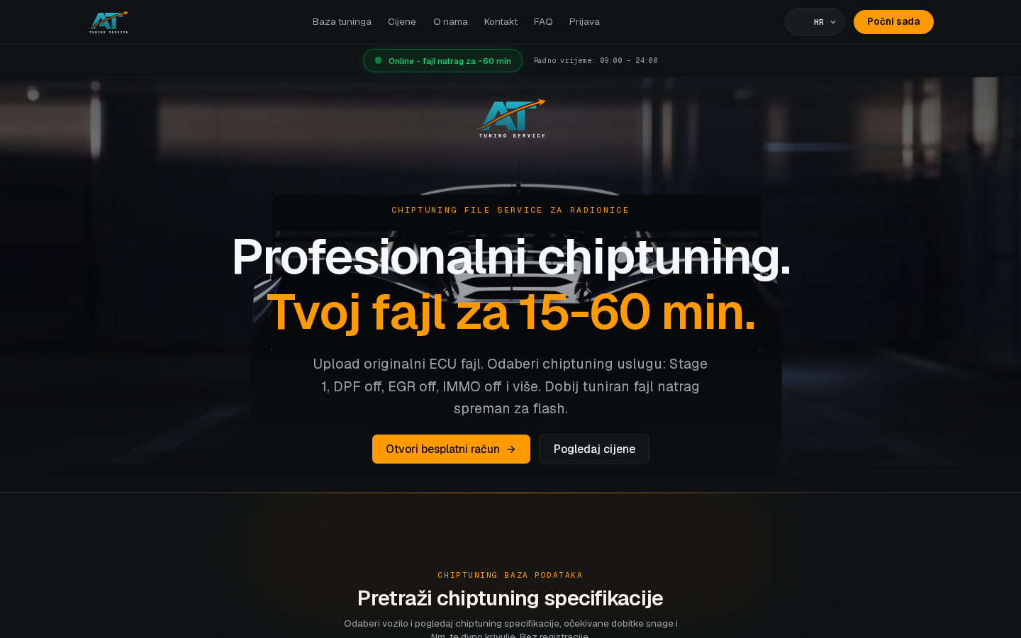 AT Tuning — snimka zaslona